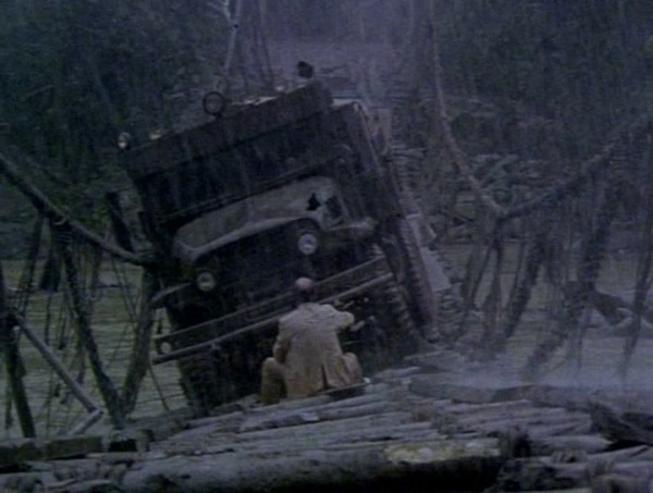 Sorcerer truck on bridge