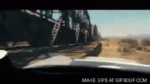 fast five car off cliff gif